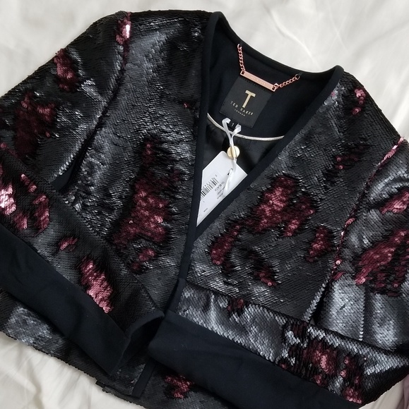 Ted Baker Jackets & Blazers - 🍒NWT🍒 TED BAKER ZALEE SEQUIN JACKET